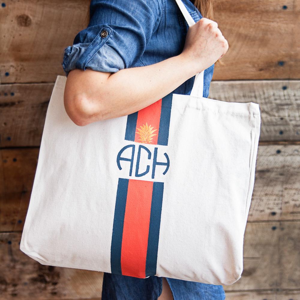 DIY MONOGRAMMED TOTE BAG