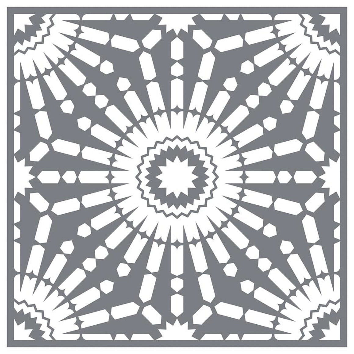 Floor Tile Moroccan - Mesh Stencil 12x12