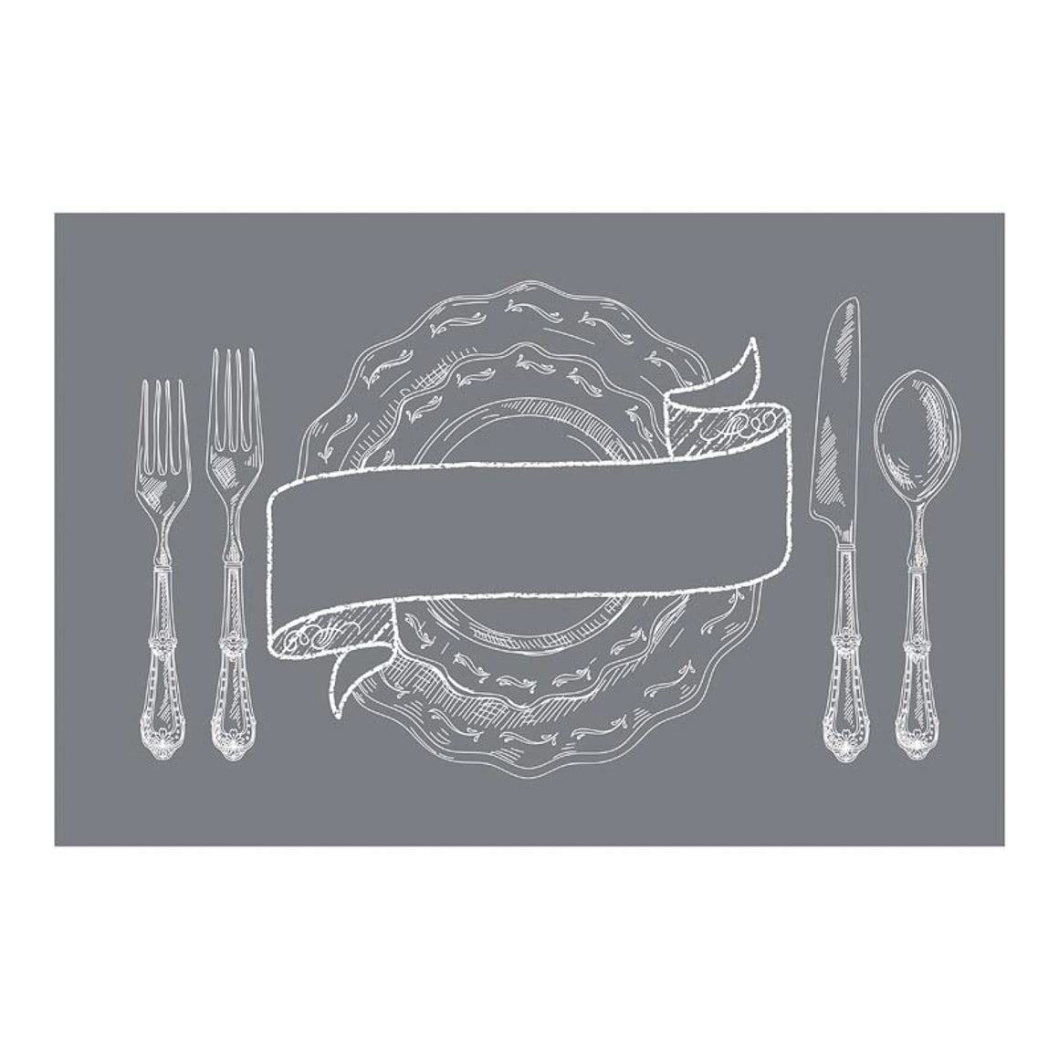 Place Setting Bon Appetit - Mesh Stencil 18x12