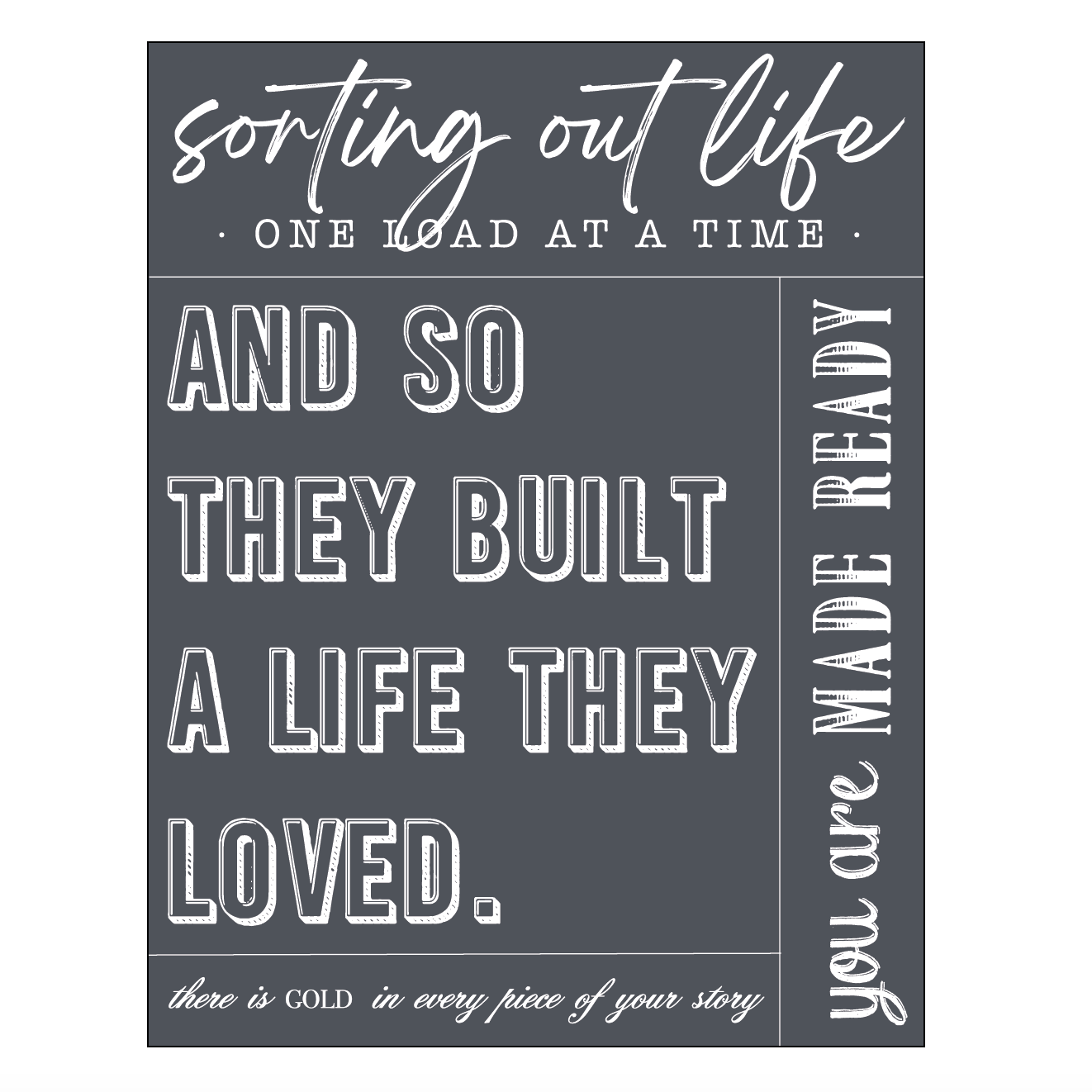 Build A Life You Love - Mesh Stencil 8.5x11