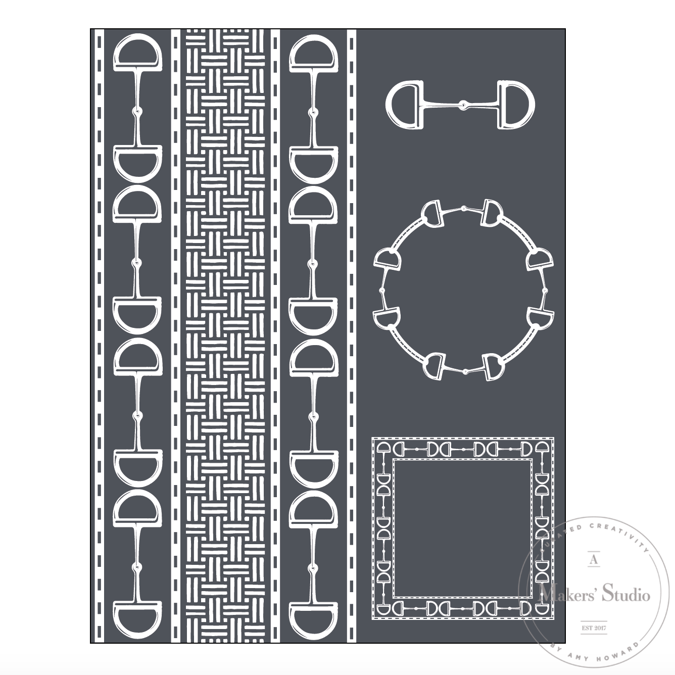 Equestrian - Mesh Stencil 8.5x11