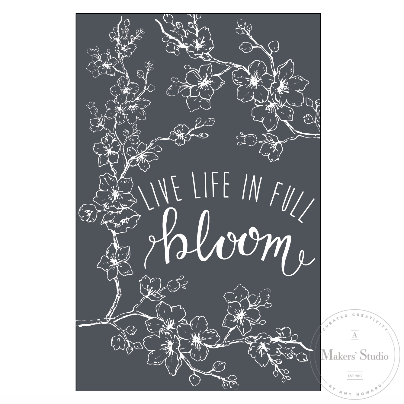 Life in Full Bloom - Mesh Stencil 5.5x8.5