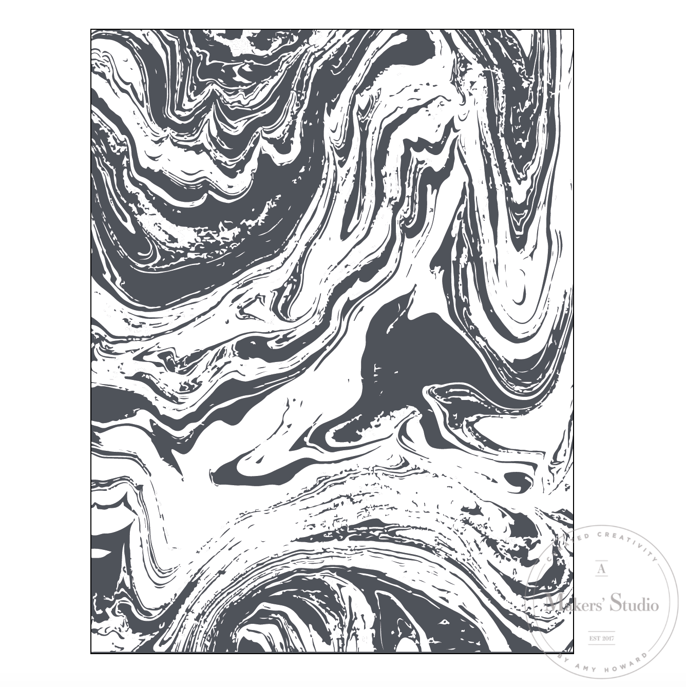 Marbling - Mesh Stencil 8.5x11