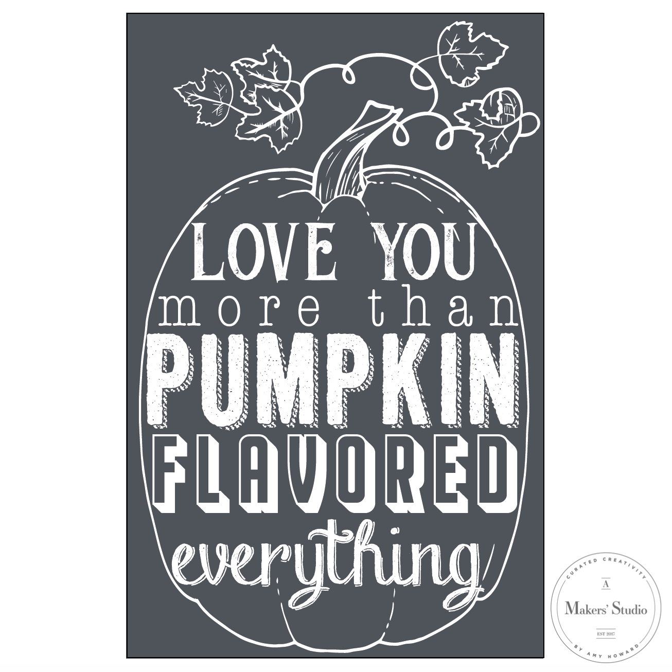 Pumpkin Flavored - Mesh Stencil 5.5x8.5